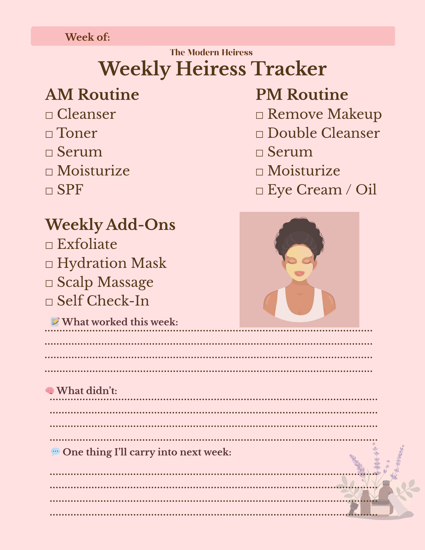 Self-Care and Beauty Regimen Planner: A Guided Journey To Rediscovering & Setting Consistent Skin Care Routine