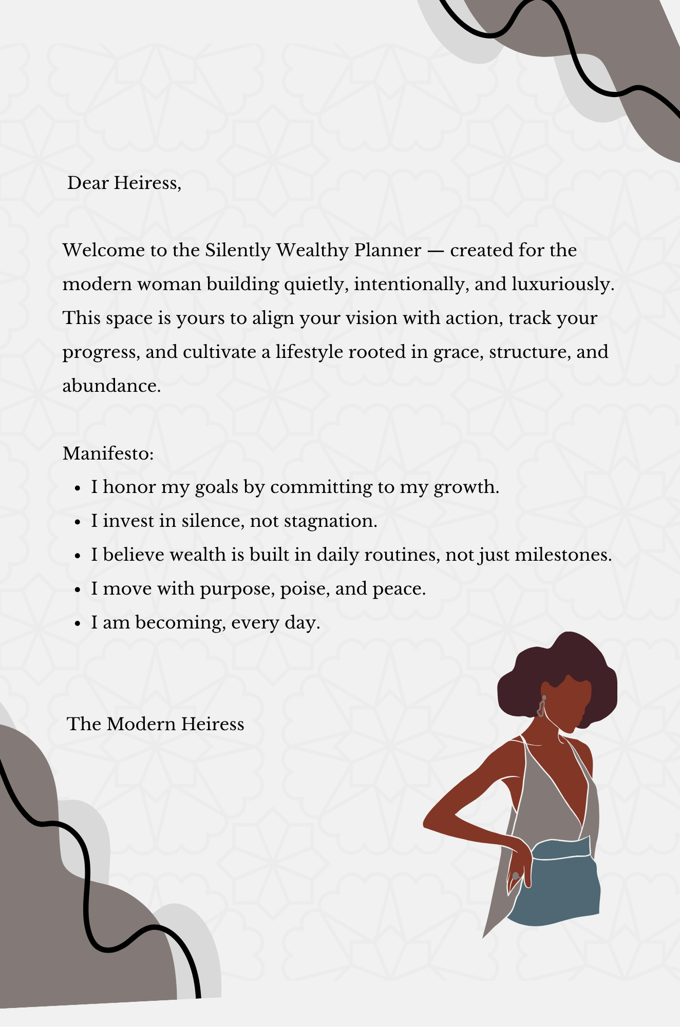 The Architect: I Move Like I Already Own The Room: Vision and Execution Planner: Plan, Track, And Build Generational Wealth