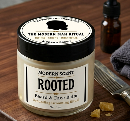 Rooted Beard & Face Balm | Conditioning Beard Balm for Softness & Moisture