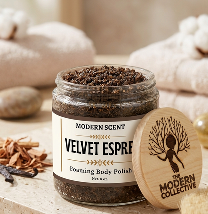 Velvet Espresso Polishing Scrub – Exfoliating Coffee Body Scrub for Smooth Glowing Skin