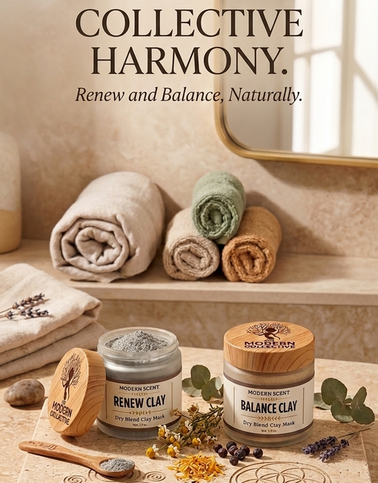 Balance & Renew Clay Masks | Botanical Clay Ritual for Clear & Radiant Skin