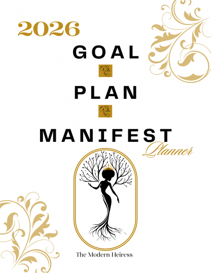Plan • Goal • Manifest: Monthly Planner Goals and Manifestations: Organize dreams, map goals, and budget smart all in one place