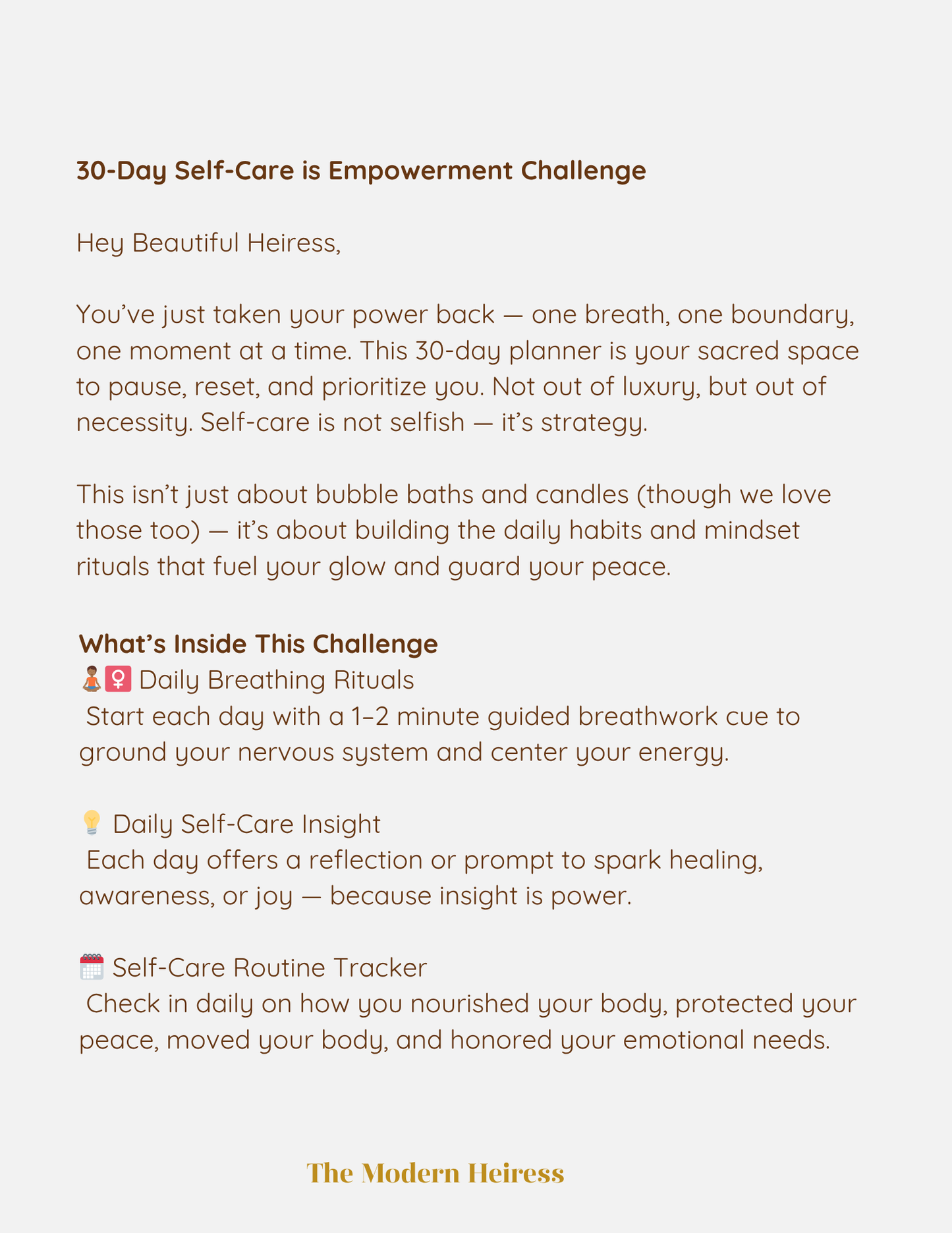 My Self-Care Blueprint: 30-Day Challenge Planner: A Guided Journey to Reclaim Your Peace, Power & Presence