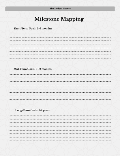 Silently Wealthy: Vision and Goal Planner: Plan, track, and build quietly with monthly goals and finance pages