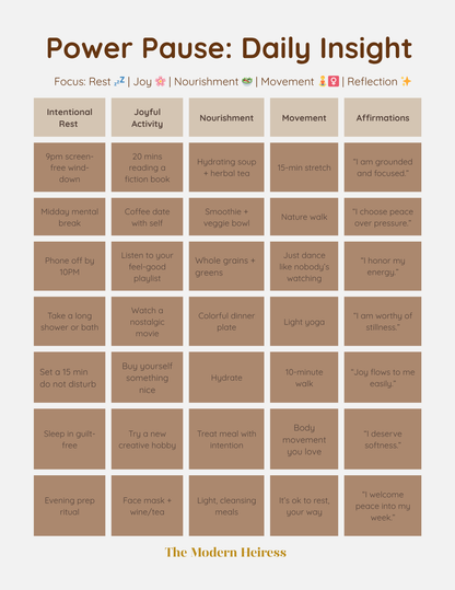 My Self-Care Blueprint: 30-Day Challenge Planner: A Guided Journey to Reclaim Your Peace, Power & Presence