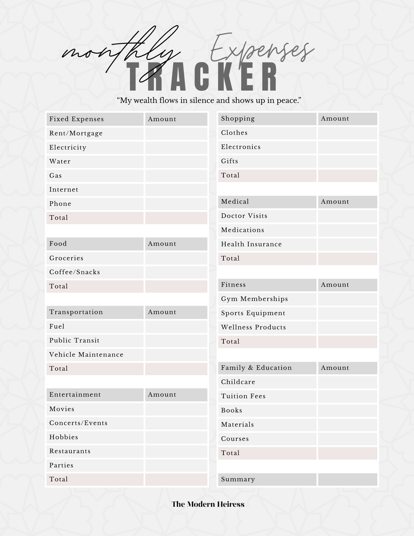 Silently Wealthy: Vision and Goal Planner: Plan, track, and build quietly with monthly goals and finance pages