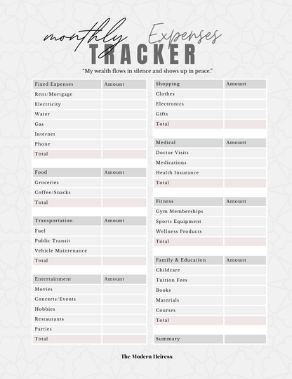 Silently Wealthy: Vision and Goal Planner: Plan, track, and build quietly with monthly goals and finance pages