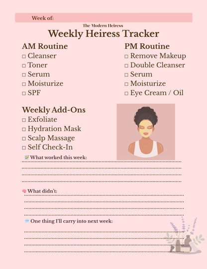 Self-Care and Beauty Regimen Planner: A Guided Journey To Rediscovering & Setting Consistent Skin Care Routine