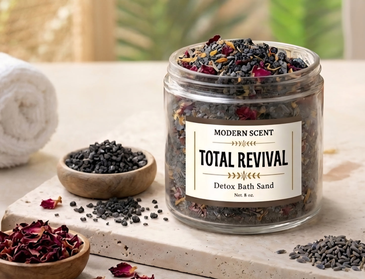 Detox Bath Sand Collection | Luxury Mineral Bath Soaks for Relaxation & Wellness
