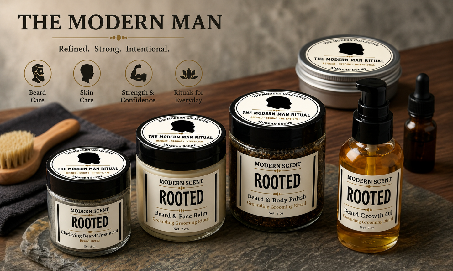 Rooted Beard & Body Espresso Polish | Coffee Exfoliating Scrub for Men
